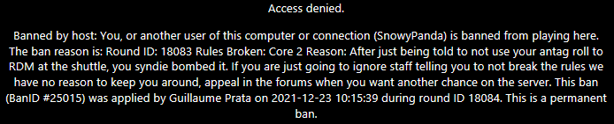 My Ban Appeal On The Populated Server Aslo Know As Fulpstation Resolved Ban Appeals 